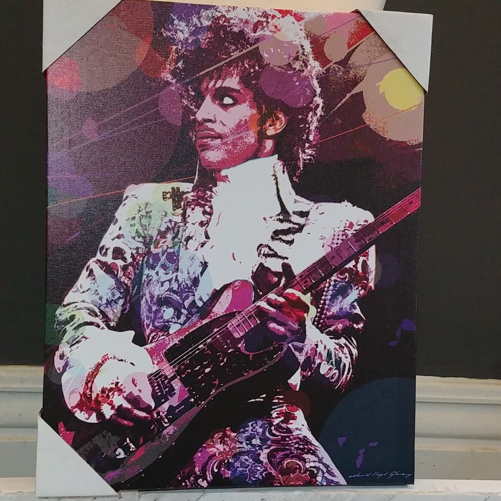 🎉2/$16 NEW Prince Print on Vinyl 80's Pop Icon